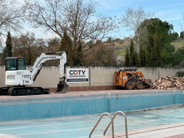 Demolición de Playa de Piscina en Balcón del Tajo | Coty Demoliciones