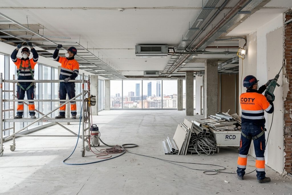 Demolición de Oficinas y Desmantelamiento Interior en Madrid | Coty