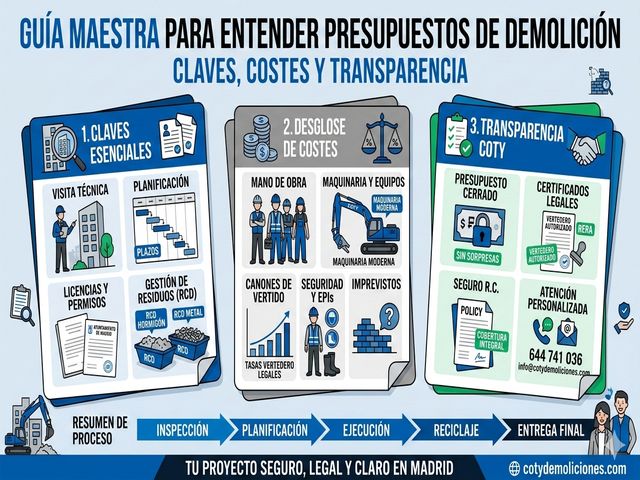 Guía Maestra para Entender Presupuestos de Demolición: Claves, Costes y Transparencia
