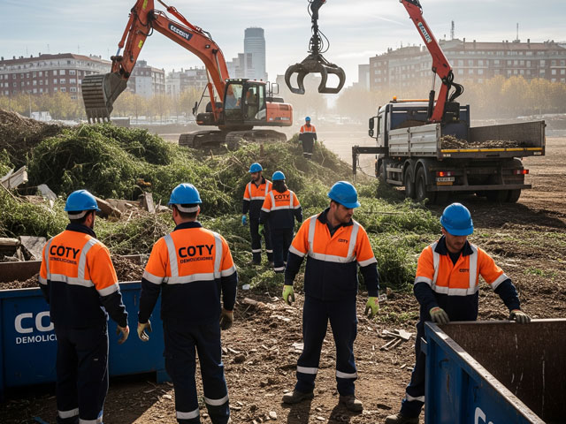 Limpieza y Desescombro de Parcelas en Madrid | Coty Demoliciones