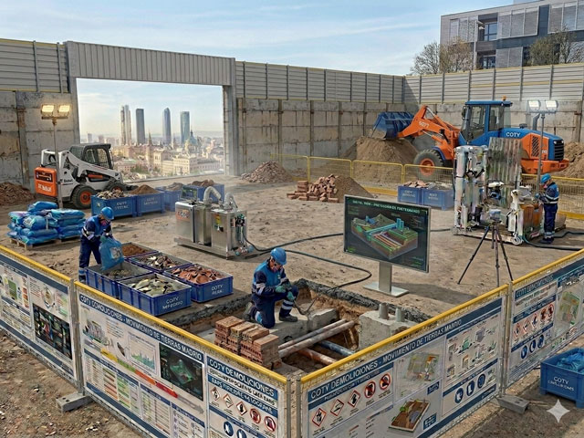 Movimiento de tierras Madrid | Cimentaciones Técnicas 2026 | Coty